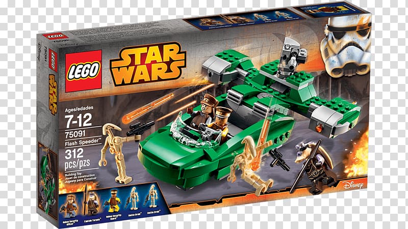 Lego Star Wars LEGO Adventure Vehicles LEGO 75091 Star Wars Flash Speeder, hot wheels transparent background PNG clipart