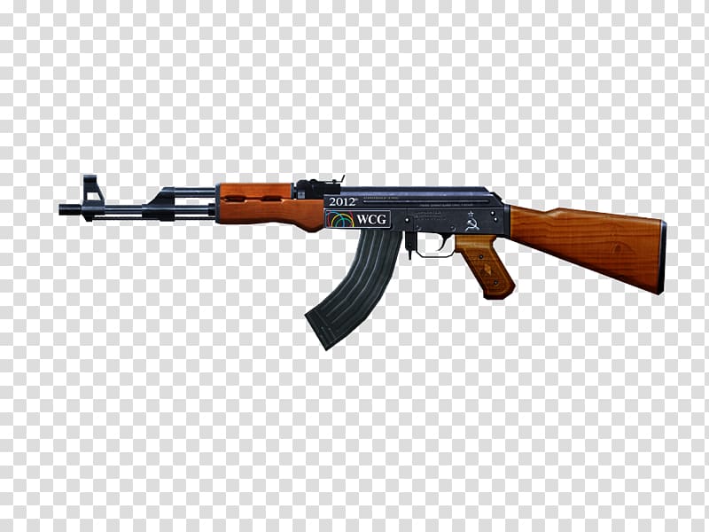 AK-47 Firearm Weapon Assault rifle, Real Ak 47 transparent background PNG clipart