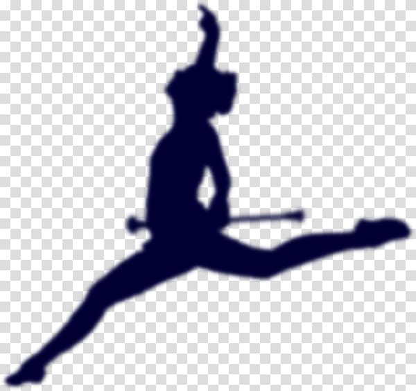 Baton twirling Dance Majorette , Champion Silhouette transparent background PNG clipart