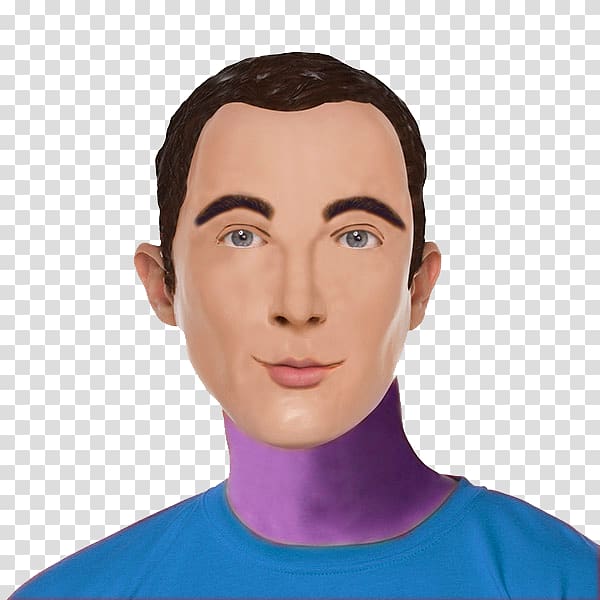 Jim Parsons Sheldon Cooper The Big Bang Theory Mask Penny, the big bang theory transparent background PNG clipart