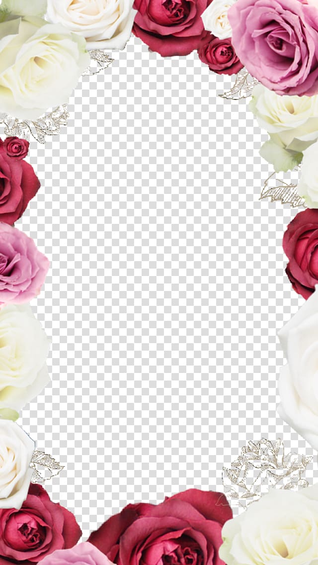 rose flower border frame