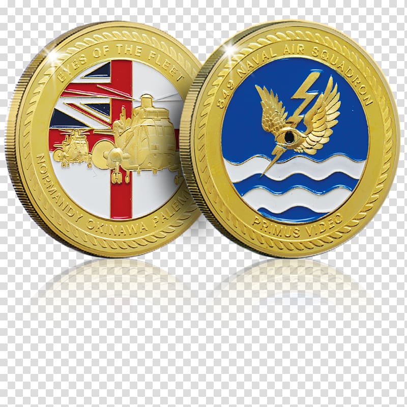 Challenge coin RFA Gold Rover HMS St Albans, navy transparent background PNG clipart