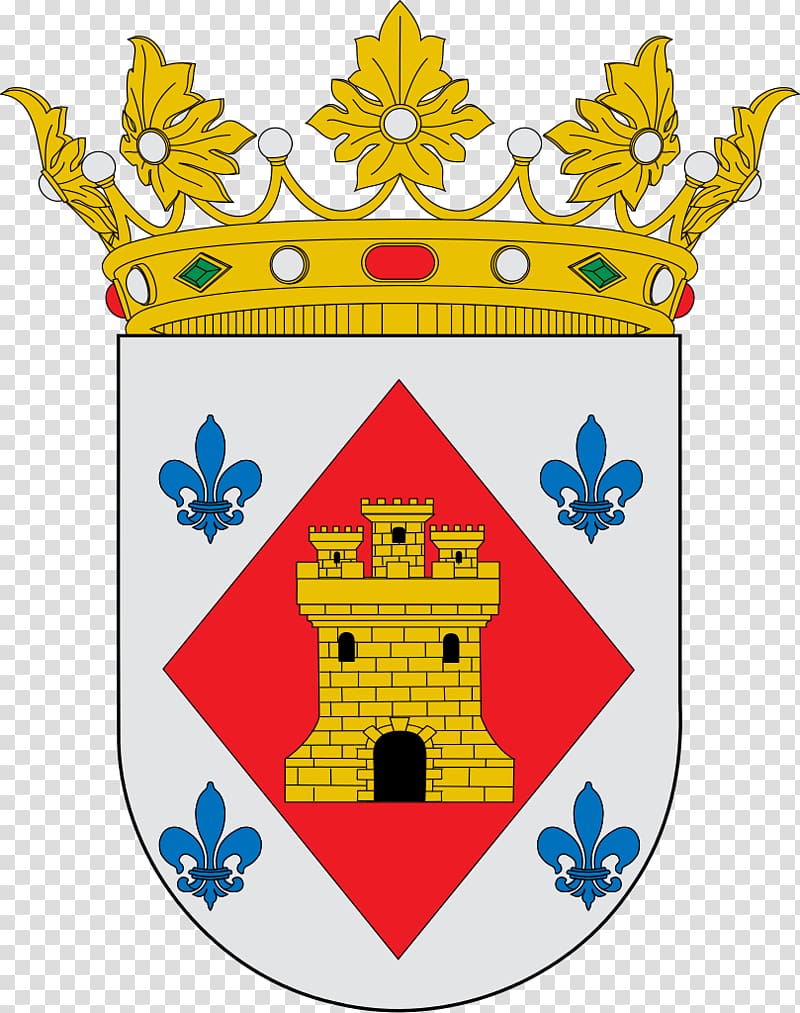Talavera de la Reina Corella Escutcheon La Llosa Coat of arms, blue abstract transparent background PNG clipart