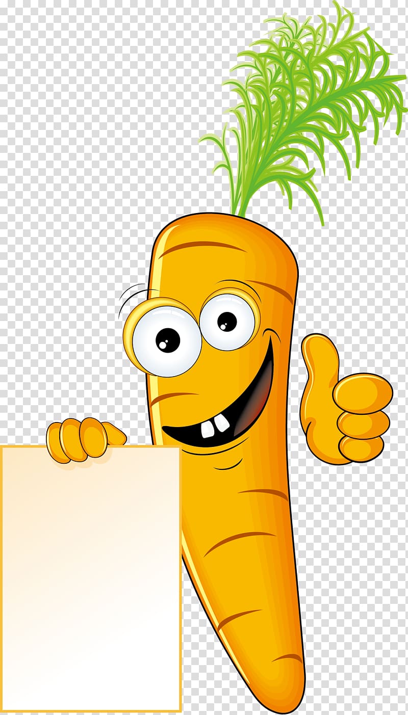 Vegetable Cartoon Humour , Carrot transparent background PNG clipart