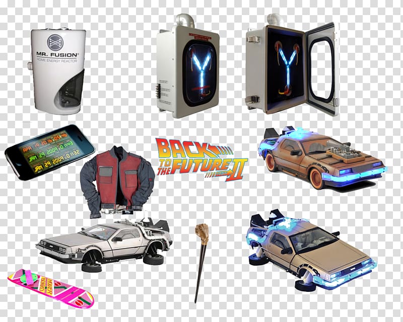 Dr. Emmett Brown DeLorean DMC-12 Back to the Future DeLorean time machine  Computer Icons, in the future, gadget, electronics, desktop Wallpaper png