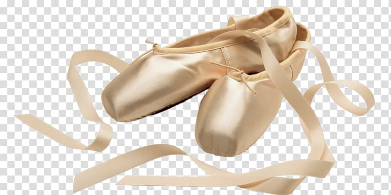 pair of white ballet flats, Ballet Shoes Salmon transparent background PNG clipart