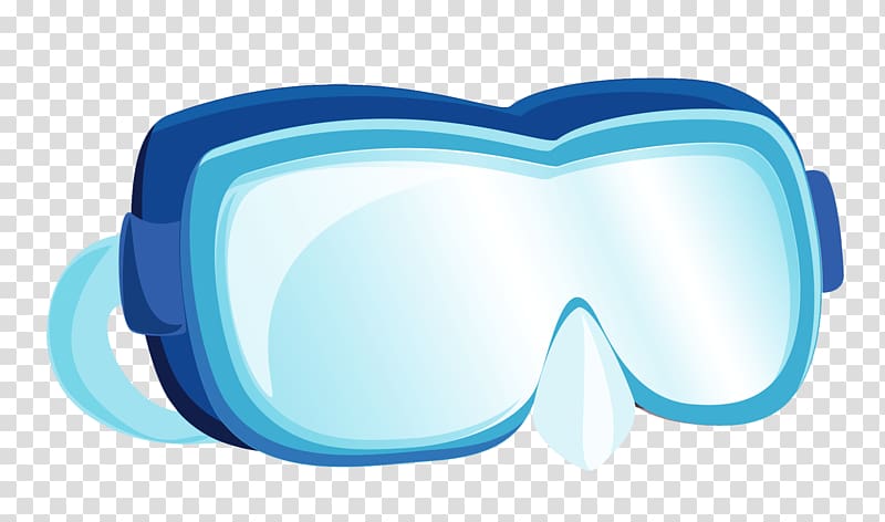 teal goggles illustration, Goggles , Sea Mask transparent background PNG clipart