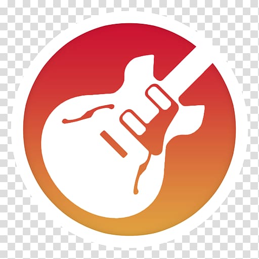 White Guitar Logo Thumb Symbol Hand Finger Garageband