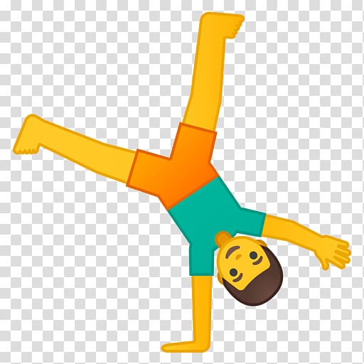 Emojipedia Gymnastics Cartwheel Person, Emoji transparent background PNG clipart