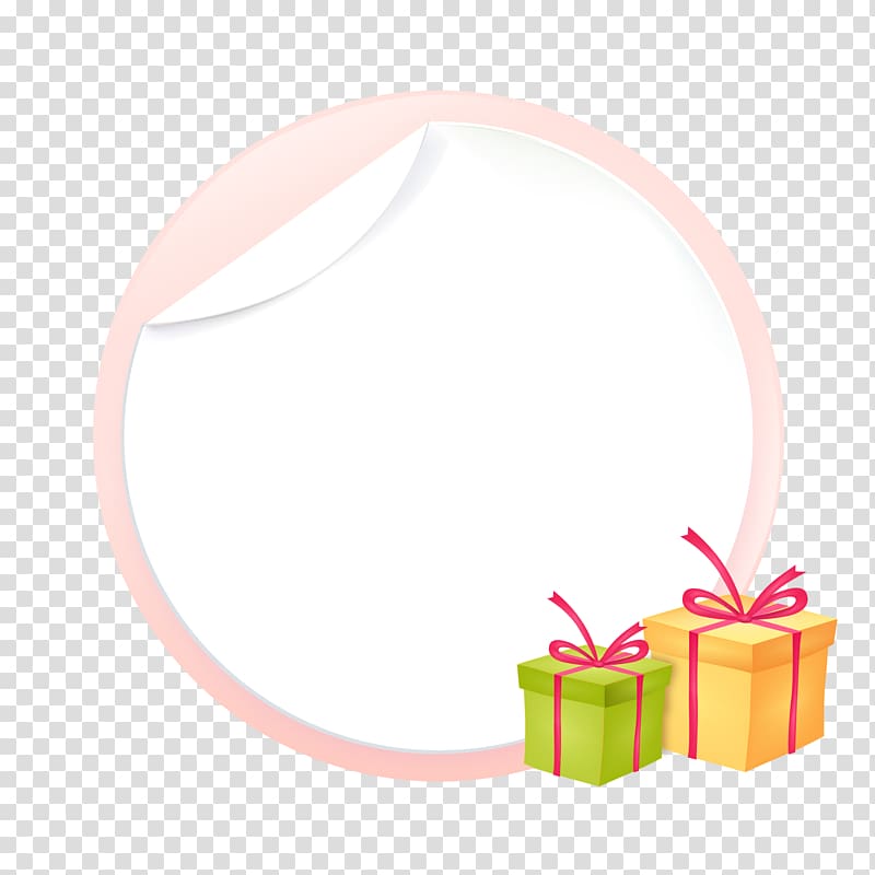 Packaging and labeling Gift , Round Gift Border transparent background PNG clipart