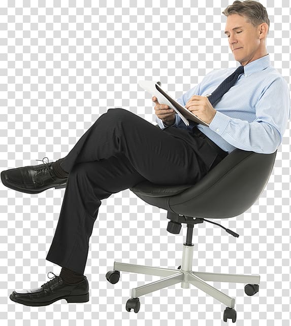 Sitting Computer Icons Desk, men business transparent background PNG clipart