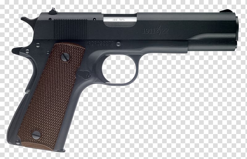 Springfield Armory M1911 pistol Colt\'s Manufacturing Company .45 ACP, firearms transparent background PNG clipart