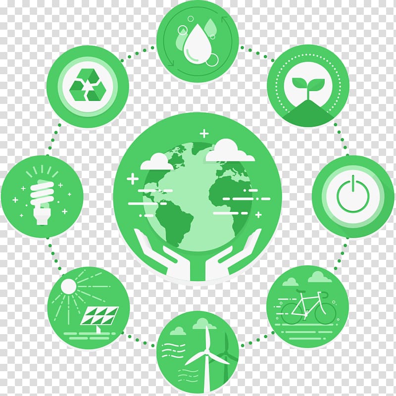 green and white logo illustrations, Product stewardship New product development Business Sustainability Recycling, Energy and Environmental Protection transparent background PNG clipart