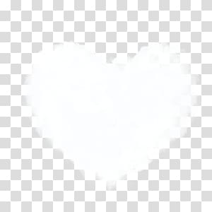 white heart-shaped clouds transparent background PNG clipart