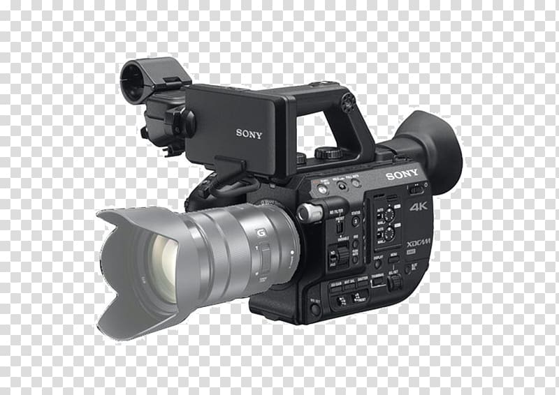 Super 35 Sony XDCAM PXW-FS5 Video Cameras, Camera transparent background PNG clipart