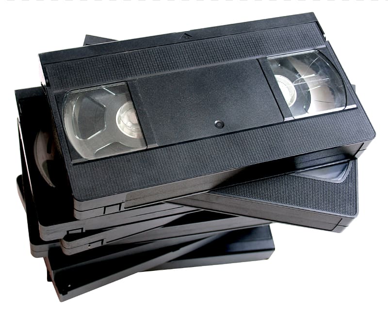 VHS Betamax Videotape Magnetic tape Hi8, Cassette transparent background PNG clipart