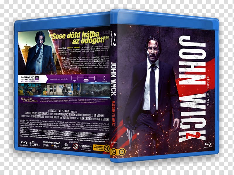 DVD Blu-ray disc John Wick Video Poster, dvd transparent background PNG clipart
