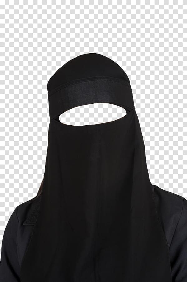 Black Niqab Illustration Hijab Abaya Headscarf Muslim Arab Girl