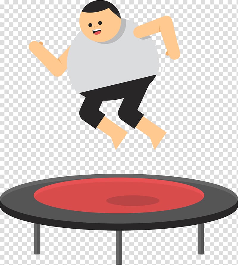 Trampoline Icon, Fat playing trampoline transparent background PNG clipart