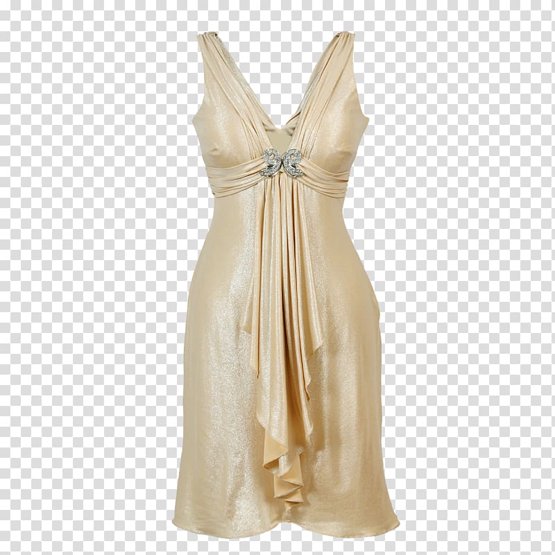 Dress Woman Designer, Women\'s Gold Evening Group transparent background PNG clipart