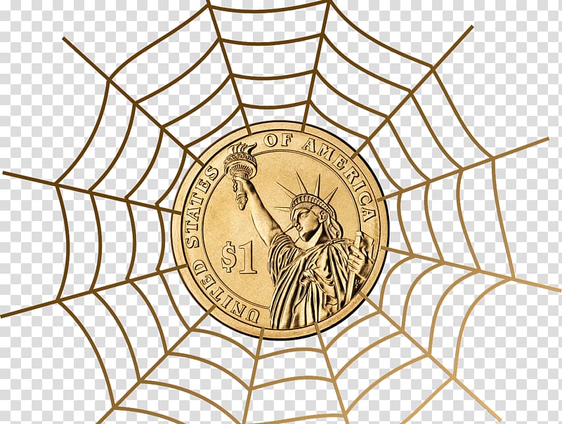 Spider web , dollar transparent background PNG clipart