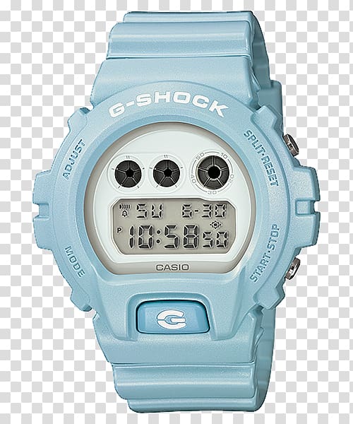 G-Shock Casio Watch Clock Blue, watch transparent background PNG clipart