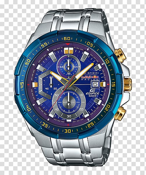 Casio Edifice Watch G-Shock Chronograph, watch transparent background PNG clipart