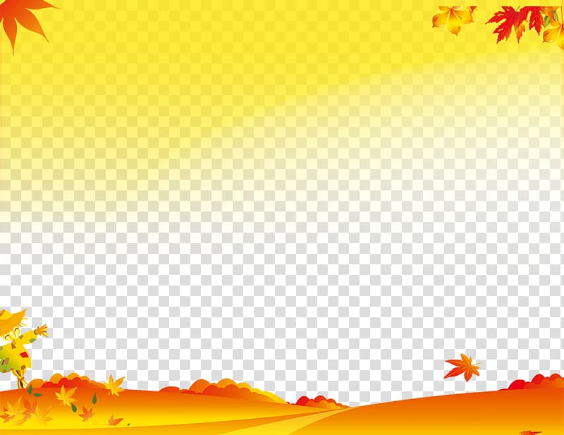 orange leaf illustration, Autumn leaf color , Autumn background transparent background PNG clipart