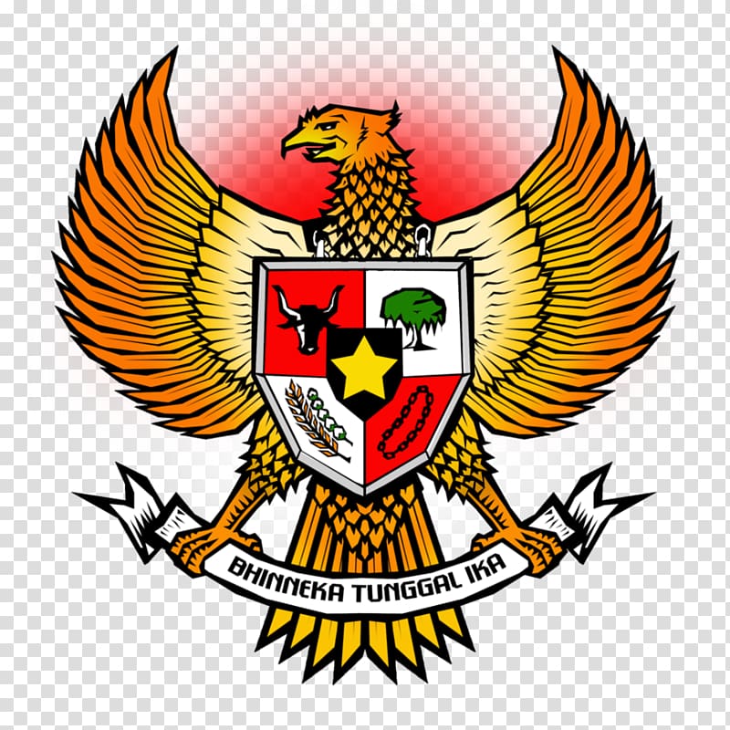 Bhinneka Tunggal Ika logo, National emblem of Indonesia Pancasila