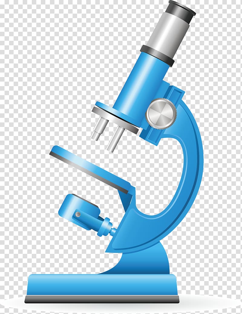 blue and gray microscope, Microscope Euclidean , Blue microscope technology elements transparent background PNG clipart