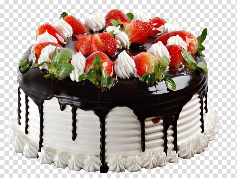 Birthday cake Wedding cake Chocolate cake Strawberry cream cake Black Forest gateau, cake coffee transparent background PNG clipart