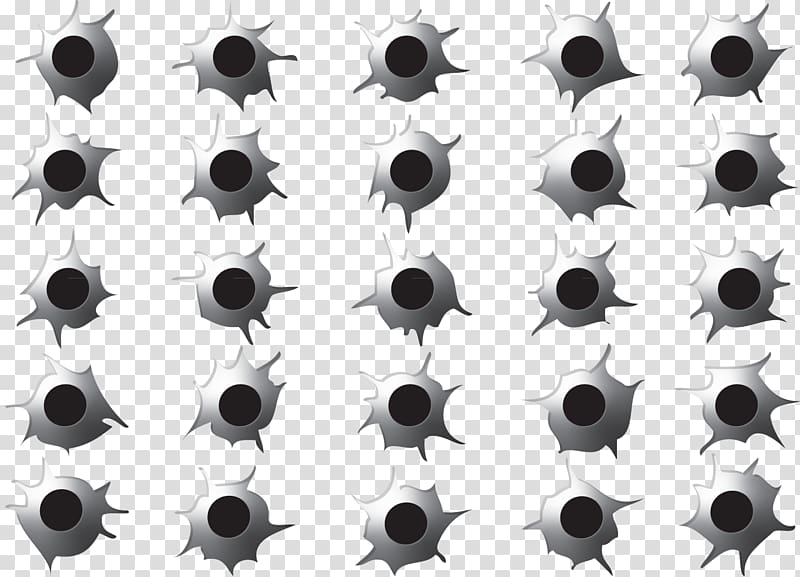 Bullet Shotgun Metal, Metallic bullet holes transparent background PNG clipart