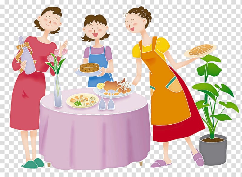 Life insurance Illustration, Dinner family material transparent background PNG clipart