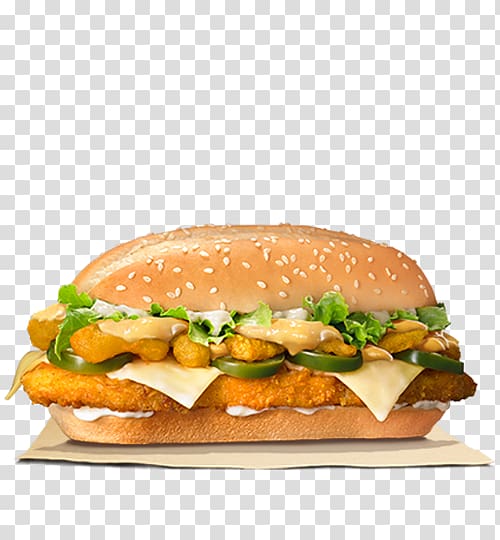 Cheeseburger Whopper Hamburger Chicken Burger King Specialty Sandwiches, chicken transparent background PNG clipart