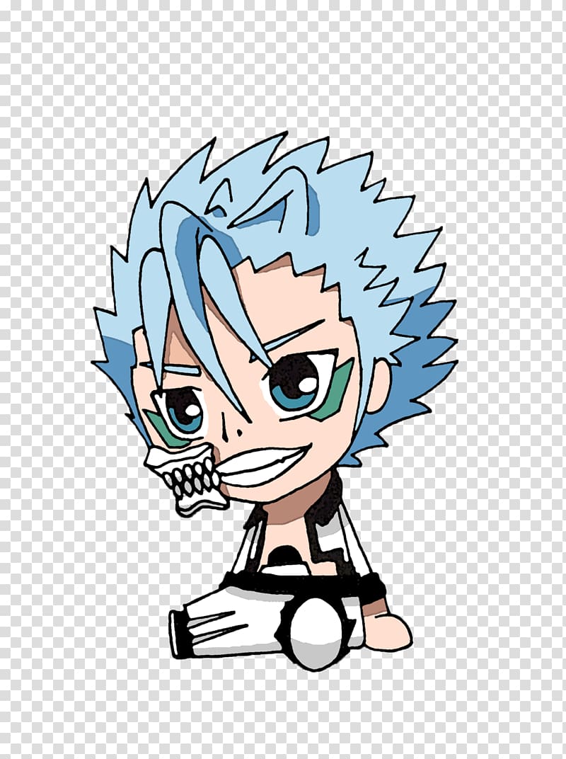 Grimmjow Jaegerjaquez Bleach Drawing Art Chibi, bleach transparent background PNG clipart