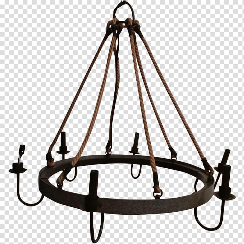 Chandelier Ceiling Light fixture, wrought iron chandelier transparent background PNG clipart