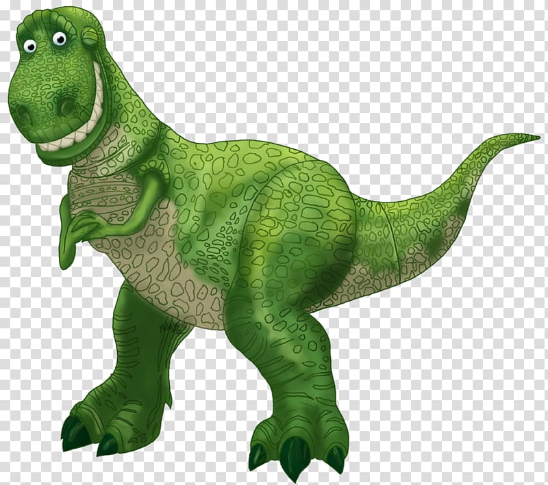 green Toy Story Rex dinosaur illustration, Buzz Lightyear Sheriff Woody Rex Toy Story Dinosaur, t rex transparent background PNG clipart