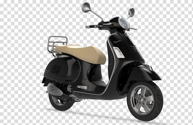 Piaggio Vespa GTS 300 Super Scooter Car, scooter transparent background PNG clipart
