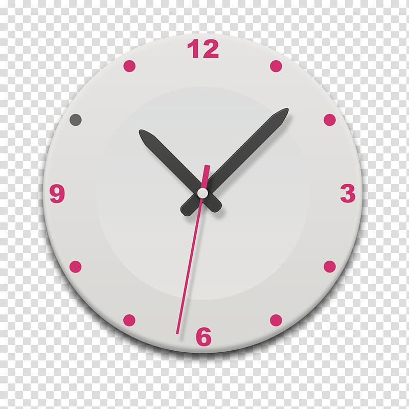 Clock face Time Minute Hour, White watch transparent background PNG clipart