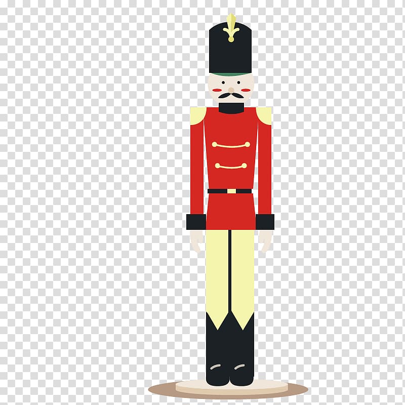 Nutcracker Toy soldier, European red soldier villain transparent background PNG clipart