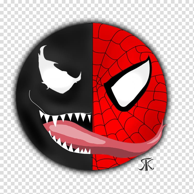 Venom Spider-Man Drawing Yin and yang Comics, Venom spiderman transparent background PNG clipart