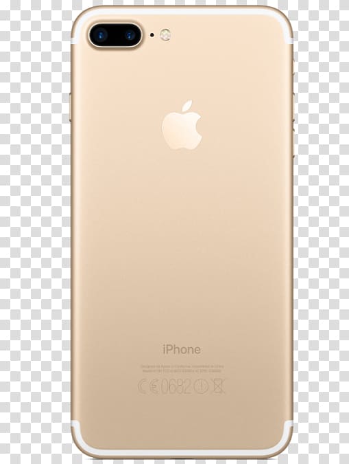 Apple iPhone 7 Plus (32GB, Gold) unlocked 12 mp camera, apple transparent background PNG clipart