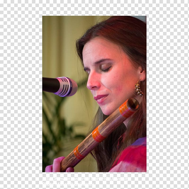 Concert Musician Julia Ohrmann Bansuri Microphone, bansuri transparent background PNG clipart