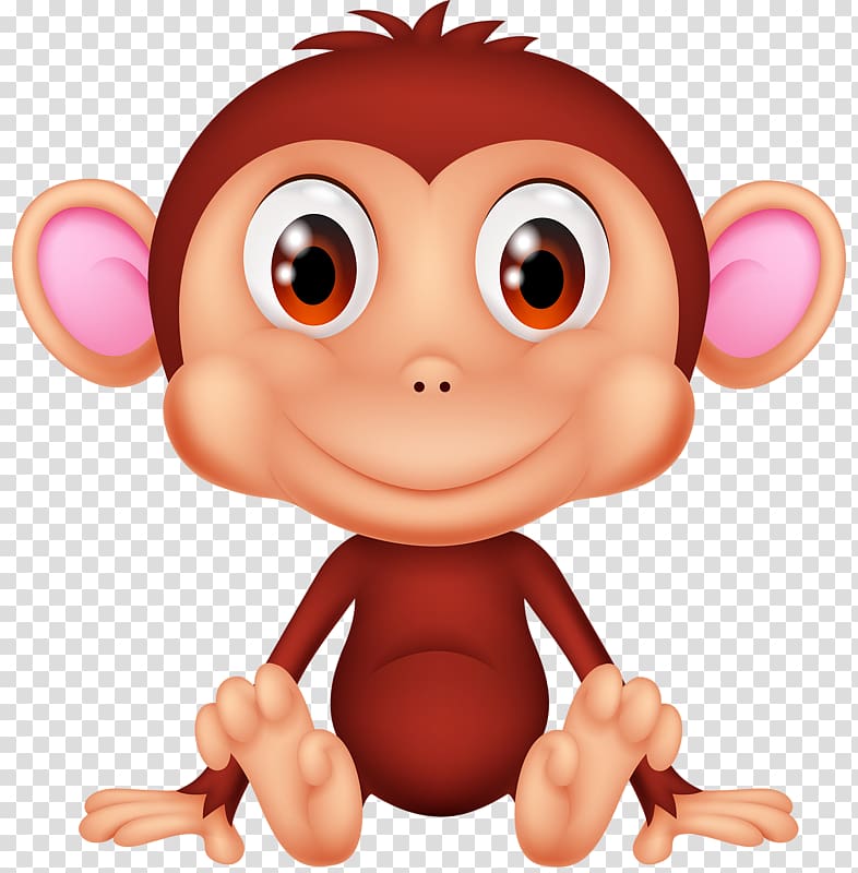 Monkey , Monkey sitting transparent background PNG clipart