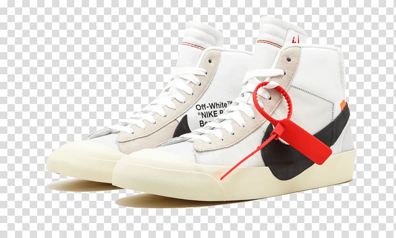 Nike Blazers Sports shoes Off-White The 10 Nike Blazer Mid Shoes White // Black AA3832 100, nike transparent background PNG clipart
