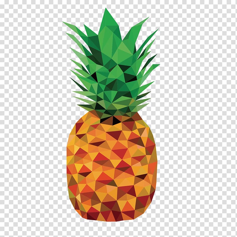 Pineapple cake Auglis, three-dimensional pineapple decoration transparent background PNG clipart