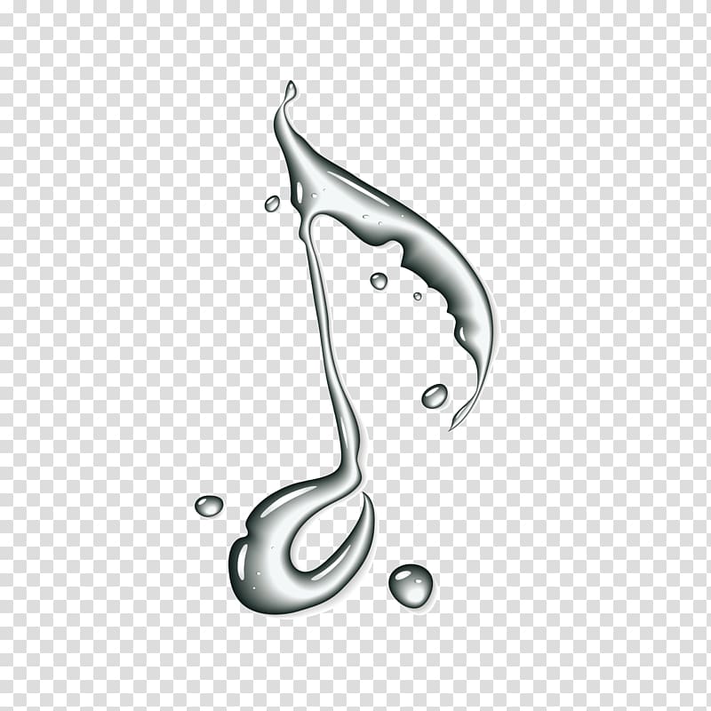 three-dimensional water mark musical symbol transparent background PNG clipart