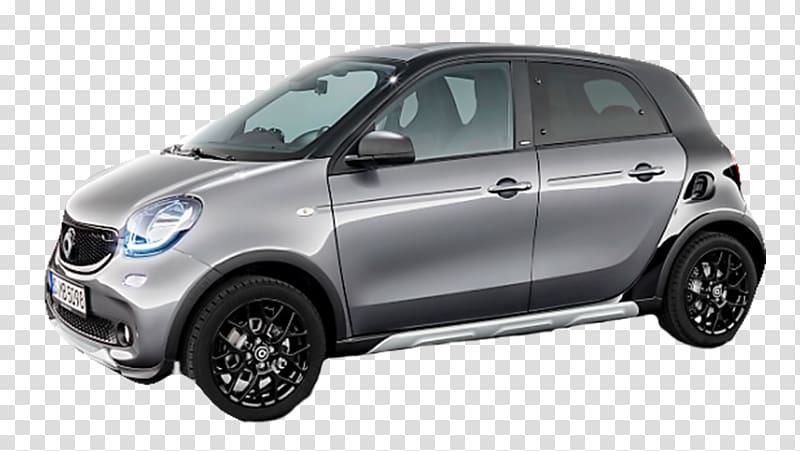 Smart Forfour Smart Crosstown Car, car transparent background PNG clipart