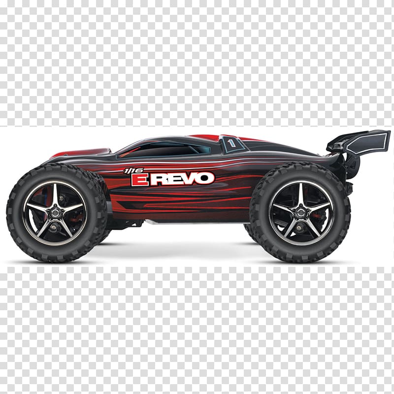 Radio-controlled car Traxxas 1/16 E-Revo VXL 4WD Traxxas E-Revo Brushless 1:10 4WD, car transparent background PNG clipart