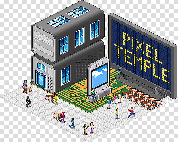 Electronics Game, Isometric town transparent background PNG clipart